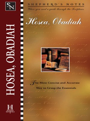 cover image of Hosea/Obadiah